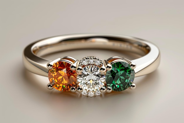 Pierścienie ślubne symbolizują miłość rodziny Wysokiej jakości zdjęcie Selektywne skupienie