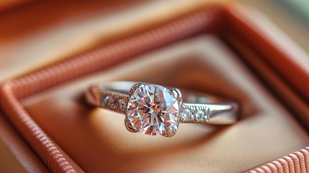 Pierścionek zaręczynowy kawałek biżuterii romantyczny związek decyzja o ślubie kosztowny kamień szlachetny