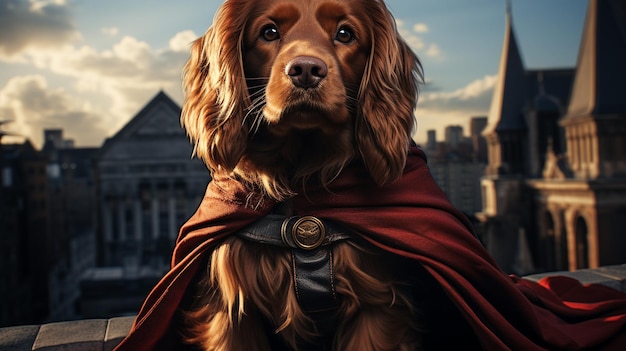 Pies superbohatera Generatywna AI