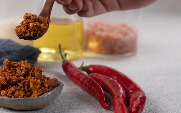 Pikantna Przyprawa Z Czerwonej Papryczki Chili I Cebuli