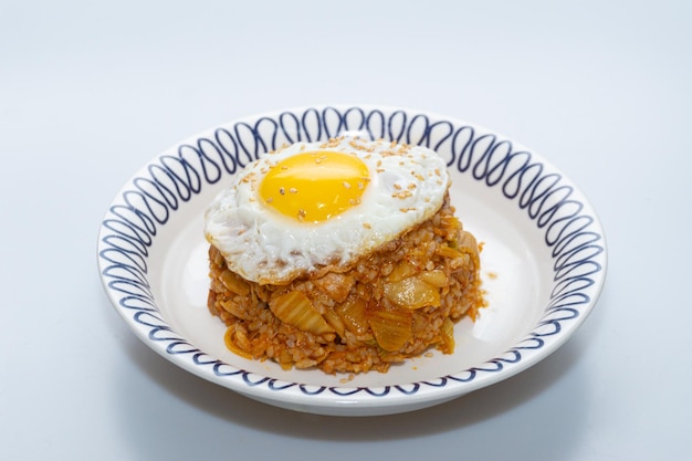 Pikantny Ryż Smażony Kimchi w Misce