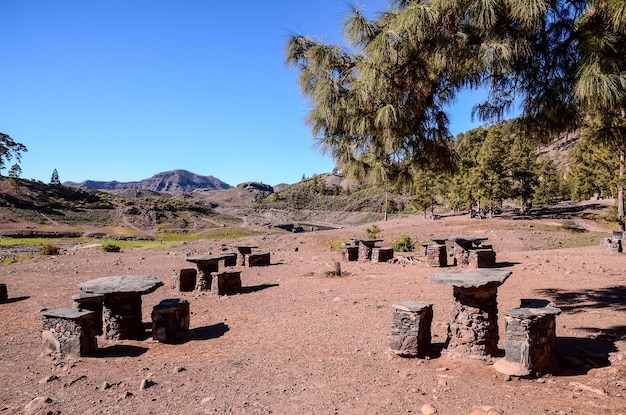 Piknikowy teren rekreacyjny na Wyspach Kanaryjskich Gran Canaria
