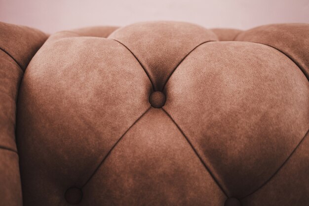 Zdjęcie pikowana powierzchnia tkaniny. bliska miękka sofa z dobrej jakości tkaniny