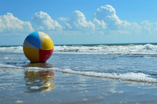 Zdjęcie piłka na plaży