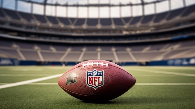 Piłka NFL na stadionie Generative AI