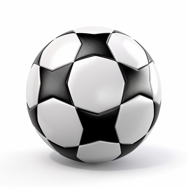 Zdjęcie piłka nożna na białym tle