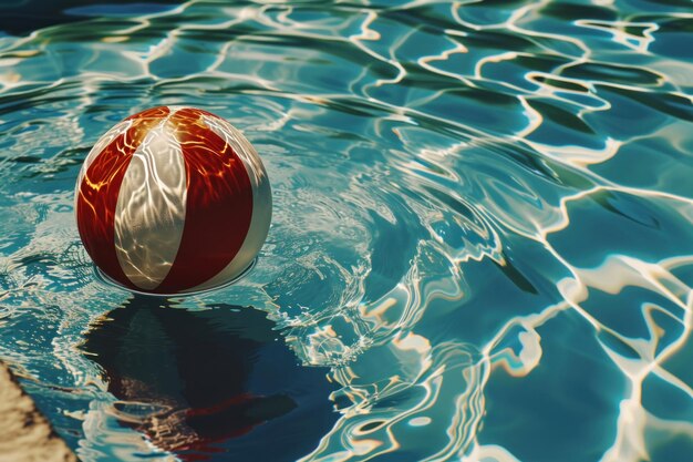 Piłka plażowa pływająca w basenie