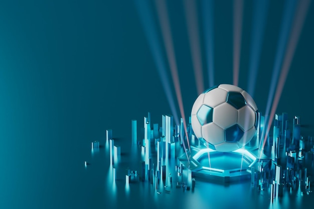 Piłki futbolowe Renderowanie obiektów 3D