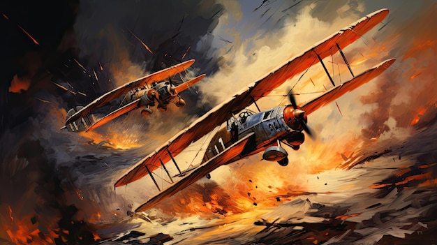 Piloci I wojny światowej brali udział w walkach powietrznych
