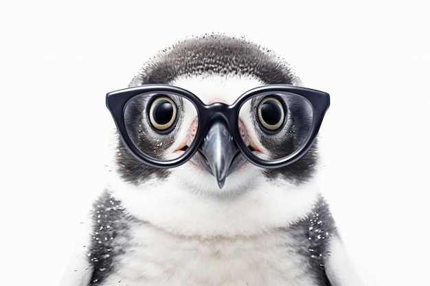 pingwin w okularach