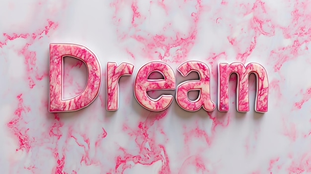 Zdjęcie pink marble dream koncepcyjny kreatywny poziomy plakat artystyczny