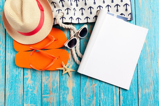 Pisanie pamiętnika Summer Beach Vacation Concept