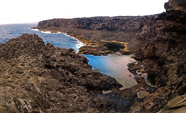 Piscina naturales de los charcones na Lanzarote