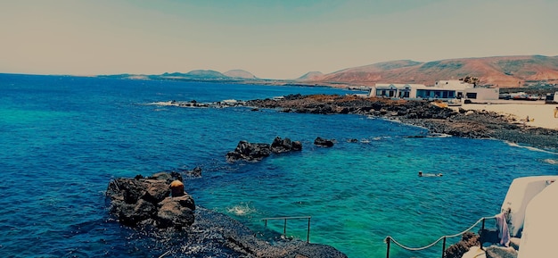 Piscina naturalny Punta de Mujeres en Lanzarote