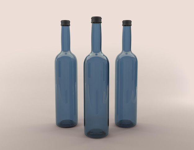 Zdjęcie piwo alkohol napoje butelka 3d świadczonych ilustracji
