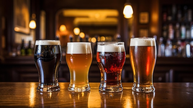 Piwo w pubie na wsi angielskiej, napój, smak, święta i uroczystości