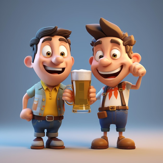 Piwo z kreskówek 3D