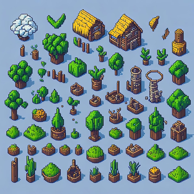 Zdjęcie pixel playground crafted assets dla twojego świata gry