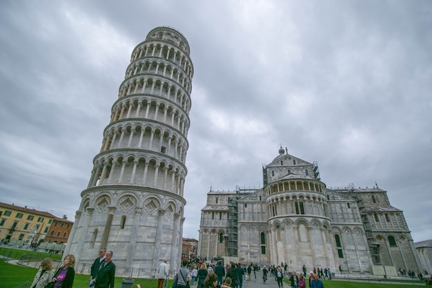 Piza, Włochy - 23 Października 2017:pisatower Architektura Miasta I Zabytkiem Historii Włoch.