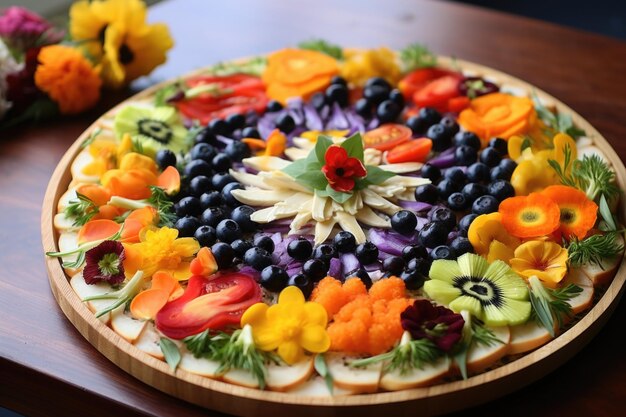 Pizza bezglutenowa z kolorowymi warzywami