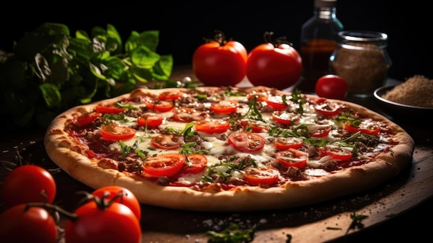 pizza HD 8K tapeta Stock Obraz fotograficzny