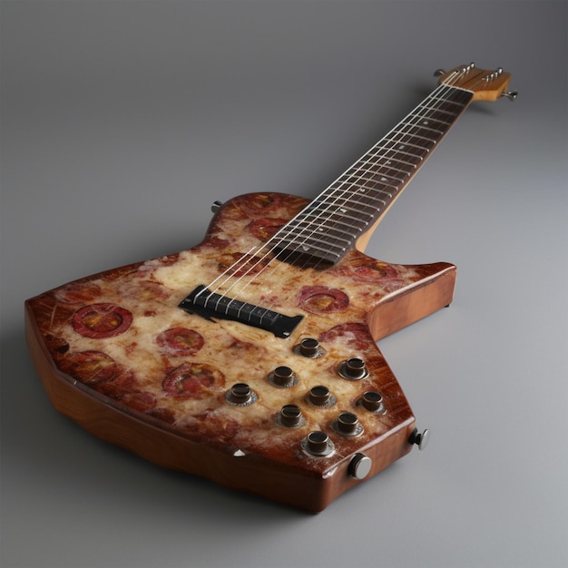 Zdjęcie pizza na gitarze