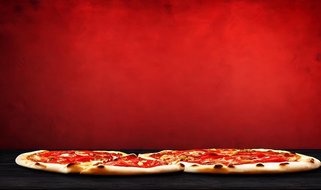 Pizza Tradycyjna kuchnia włoska fast food Gourmet świeża pyszna domowa pizza Europejska przekąska Koncepcja ulotka i plakat dla pizzerii lub restauracji
