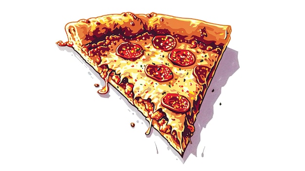 Pizza w pikselach Styl papryka chilli zieloność pizzeria dodatki spożywcze dostawa ciasto ser pomidory pepperoni mozzarella margherita grzyby oliwki okrągłe generowane przez AI