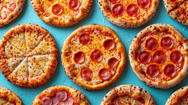 Pizza wizualny album zdjęć pełen smacznych i pysznych chwil dla miłośników pizzy