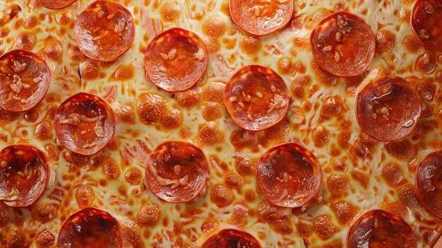 Pizza z pepperoni z roztopionym serem