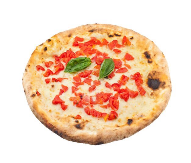 Zdjęcie pizzaregina na białym tle