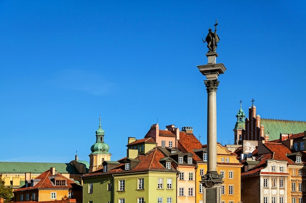 Plac architektury starego miasta w warszawie