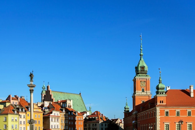 Plac architektury starego miasta w warszawie