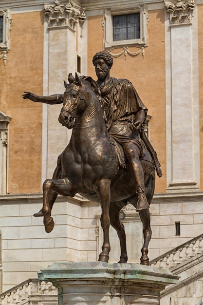 Plac Campidoglio Piazza del Campidoglio w Rzymie, Włochy