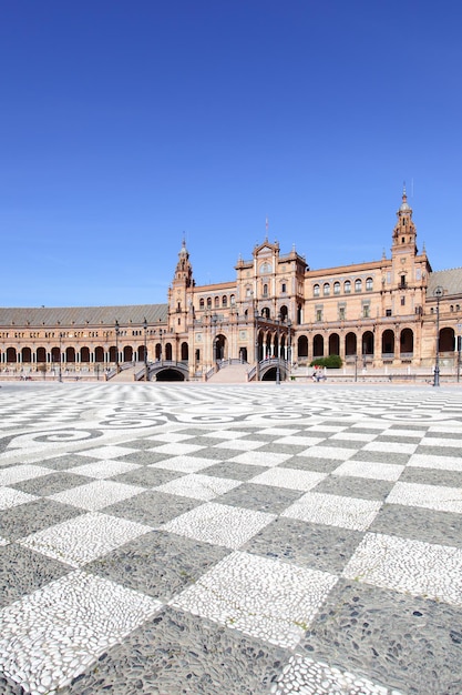 Zdjęcie plac hiszpanii (plaza de espana) w sewilli