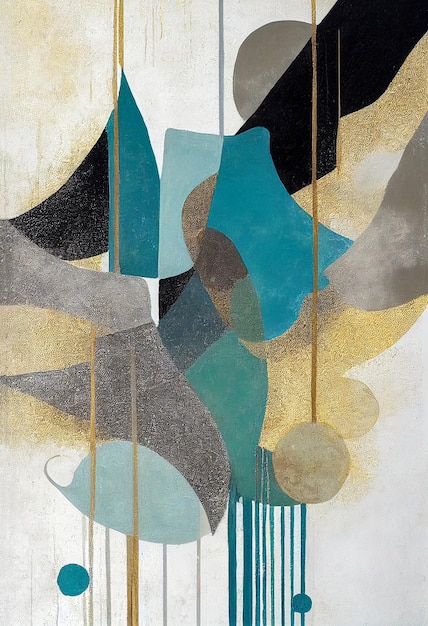 Plakat Abstrakcyjne tło z rozmazów farby akrylowej Mieszanie wielobarwnych farb olejnych Teksturowane aranżacje Abstrakcyjna nowoczesna grafika Deco art