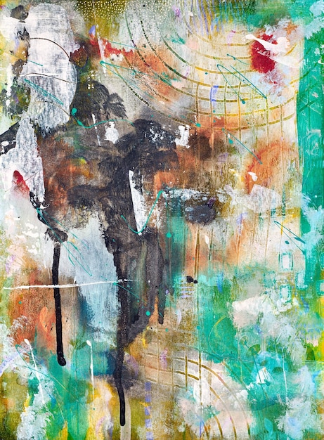 Plakat Abstrakcyjne tło z rozmazów farby akrylowej Mieszanie wielobarwnych farb olejnych Teksturowane aranżacje Abstrakcyjna nowoczesna grafika Deco art