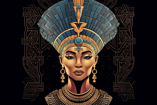 Plakat dla egipskiej królowej.