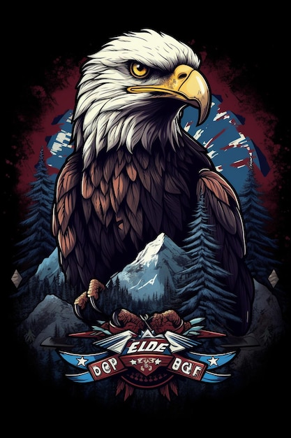 Plakat dla loggera Eagle Logger's.