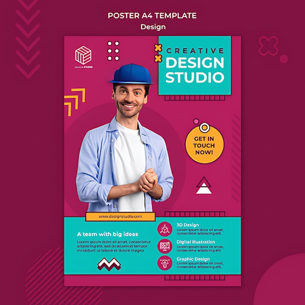 plakat dla szefa kuchni przez studio projektowe