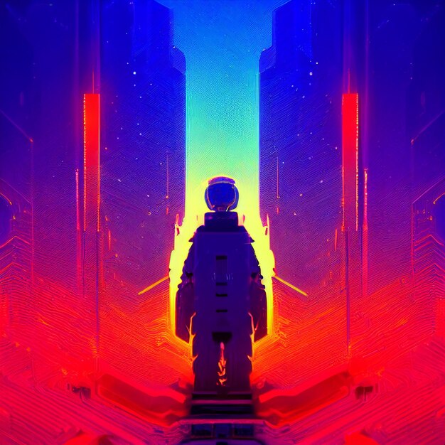 Plakat do filmu o nazwie Spaceman