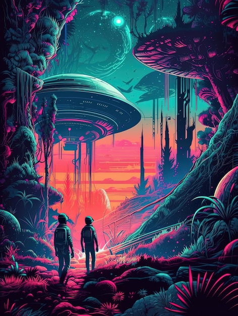 Plakat do filmu obca planeta.