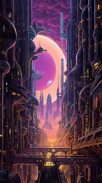 Plakat do filmu science fiction o nazwie science fiction.