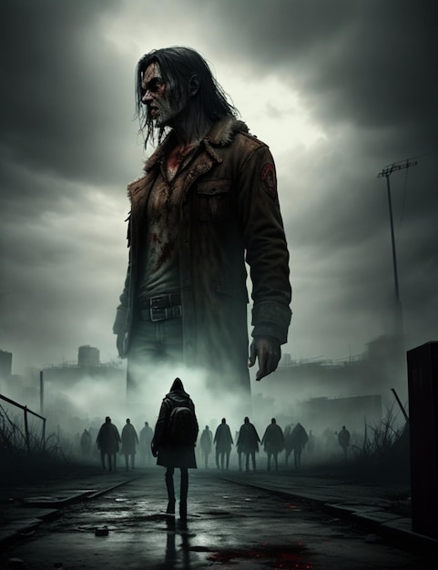 Zdjęcie plakat do gry o zombie