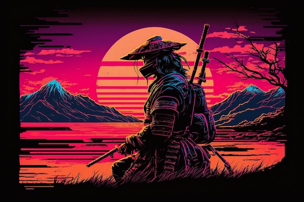 Plakat do gry Samurai.