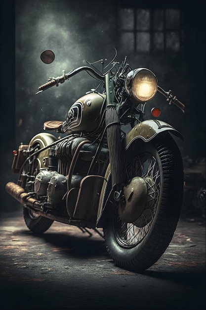 Zdjęcie plakat do motocykla firmy motocyklowej.