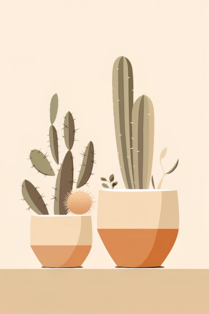Plakat do sklepu z roślinami o nazwie kaktus