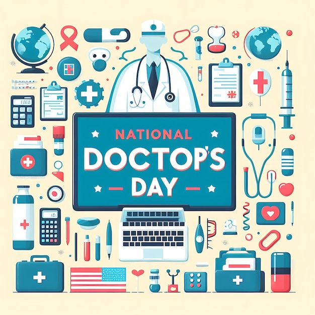 plakat lekarzy dzień dzień dzień dzień z zdjęciem lekarzy na nim