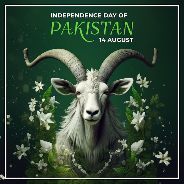 Zdjęcie plakat na dzień niepodległości pakistanu 14 sierpnia