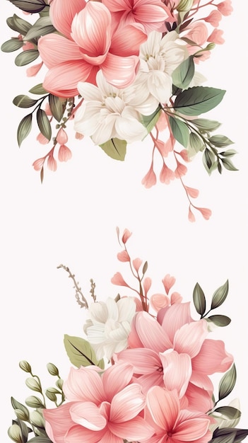 Zdjęcie plakat na wystawę kwiatów na wiosnę.